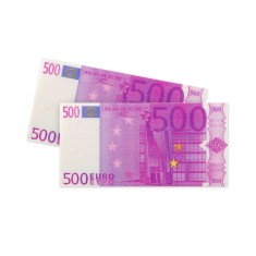 șervețele de Masă, 500EURO, 3 Straturi, Model Realist, 33x33cm, Set 10 Bucăți