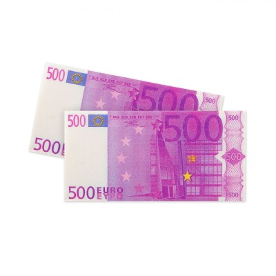 șervețele de Masă, 500EURO, 3 Straturi, Model Realist, 33x33cm, Set 10 Bucăți foto