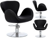 Scaun Coafor Enzo Viva Hidraulic Rotativ Salon Coafură, Bază Cromată, Ergonomic, Confortabil, 42x45 cm