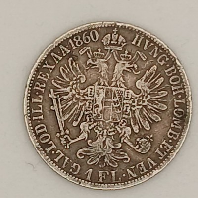 Moneda 1 Florin ItaliaE 1860 Argint foto