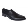 Pantofi barbati eleganti piele naturala fara siret Negru - GKR87N