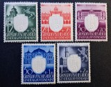 Generalgouvernement (1943) -Seria Completă Embosare &icirc;n Relief "Clădiri din Districte" (12+38G &ndash; 1+2Zł) ( MNH) CLK1