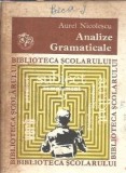 Analize gramaticale - Aurel Nicolescu