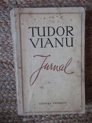 JURNAL-TUDOR VIANU 1970 foto