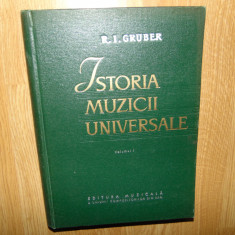 R.I.GRUBER -ISTORIA MUZICII UNIVERSALE VOL.I