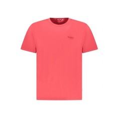 Pepe Jeans Tricou barbati, cu mini imprimeu, Regular fit, Rosu, M