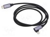 Cablu USB 2.0 Apple Lightning și USB C unghi AKYGA 1m
