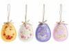 Set 4 oua Paste textil multicolor cm 9 x 12 H