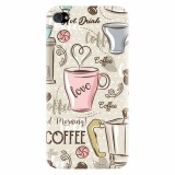 Husa silicon pentru Apple Iphone 4 / 4S, Coffe And Donuts