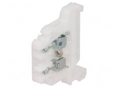 Conector de Șine 0,5-2,5mm&sup2; 1 Piste 2 Borne Alb TS35