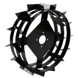Roata metalica pentru motocultor Detoolz 5.00-12, cu pinteni pentru tractiune