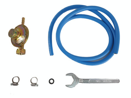 Kit regulator ceas butelie GPL, furtun gaz 2m