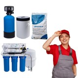 Cumpara ieftin Pachet dedurizator Soft 10 Simplex AQUA09111010008 Aquapur VALHOH Valrom cu statie osmoza inversa si sac sare pastile