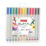 Carioci colorate Radius 50588, 12 culori, brush, blister PVC rigid