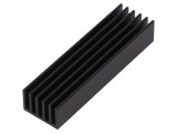 Radiator Negru cu Aripioare 75x21x14mm