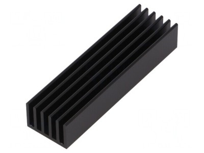 Radiator Negru cu Aripioare 75x21x14mm foto