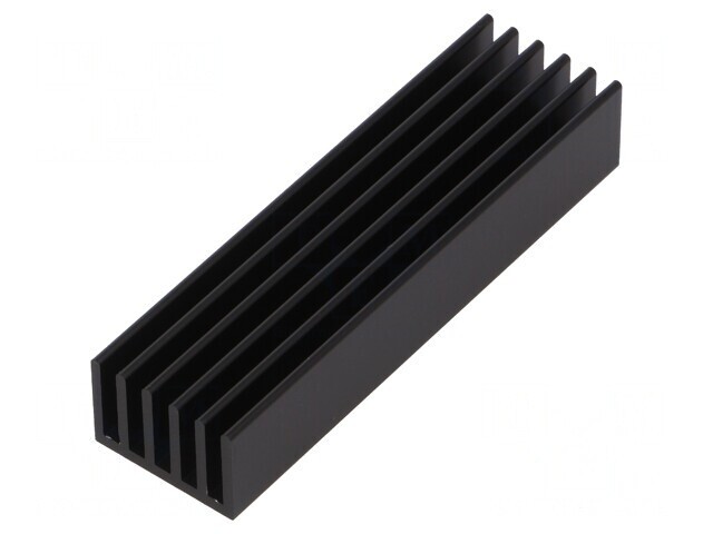 Radiator Negru cu Aripioare 75x21x14mm
