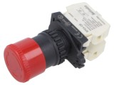 Comutator de siguranţă 22mm 2 NC x2 roşie