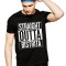 Tricou negru barbati - Straight Outta Bistrita - M
