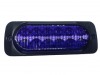 Lampa LED Stroboscopica Auto 12 LED Albastra 12/24V Slim Anticoliziune Antipraf