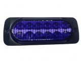 Lampa LED Stroboscopica Auto 12 LED Albastra 12/24V Slim Anticoliziune Antipraf