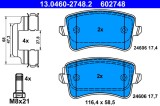 ATE 13.0460-2748.2 set placute frana,frana disc