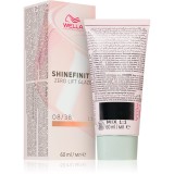 Wella Professionals Shinefinity Zero Lift Glaze vopsea de păr demipermanentă culoare 08/38 - Honey Latte 60 ml
