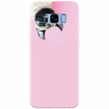 Husa silicon pentru Samsung S8, Dog And Pink