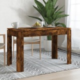 Masă Bucătărie Gossi Stejar Fumuriu 120x60x76 cm Lemn Prelucrat Multifuncțională Birou Bistro