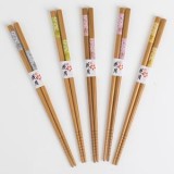 Betisoare Chopsticks din Lemn cu Modele, Set 5 Perechi, CMCLASS