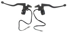 Set manete frana moto UNIVERSALE cu senzori frana si suport oglinzi M10 Moto Cross ATV QUAD