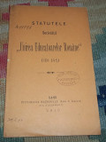 Statutele Societatii Unirea Educatoarelor Romane Iasi 1910 feminism