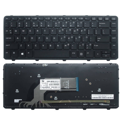 Tastatura laptop HP ProBook 430 G2 neagra US cu iluminare foto