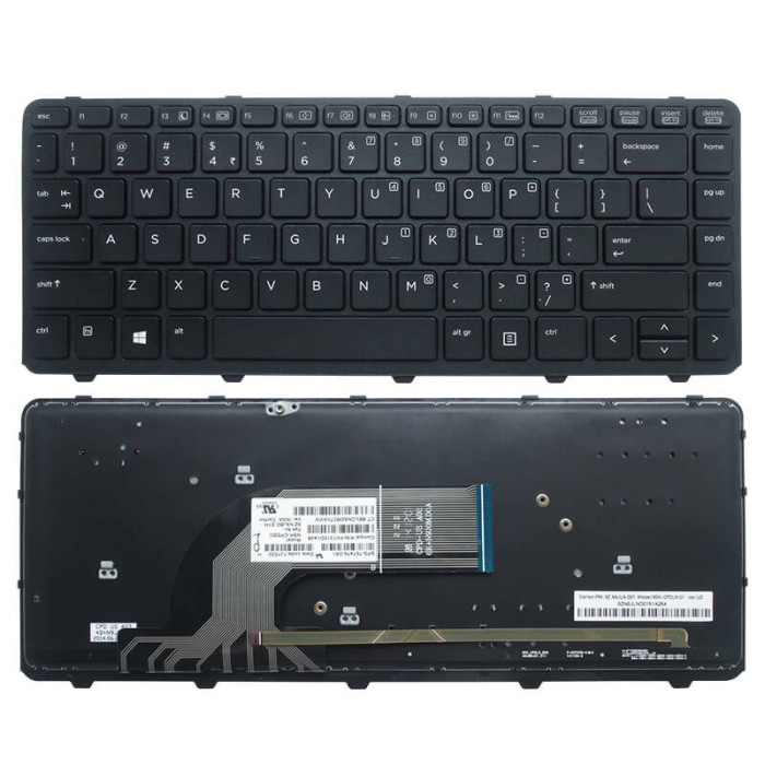 Tastatura laptop HP ProBook 430 G2 neagra US cu iluminare