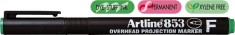 Ohp Permanent Marker Artline 853, Varf Fin - 0.5mm - Verde foto