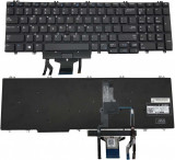 Tastatura Laptop, Dell, Precision 7730, 7740, 7530, 7540, 06P79, 006P79, 0DK60, 00DK60, 266YW, 0266YW, iluminata, layout US