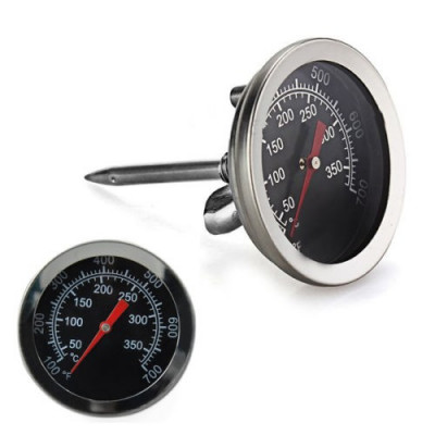 Termometru metalic de cuptor si gratar, termometru pentru gatit TER01 foto