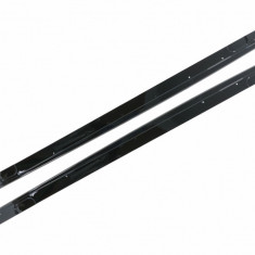 Extensii Praguri Laterale compatibil cu BMW Seria 2 F22 F23 Coupe Convertible (2014-Up) M-Performance Look Negru Lucios SSLBMF22MPB