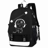Cumpara ieftin Rucsac Mercaton din Material Oxford cu Port USB, Elemente Fosforescente, 44x27x16 cm, Negru
