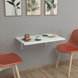Masa pliabila montabila pe perete Klepp 72 x 45 cm alb [en.casa] HausGarden Leisure