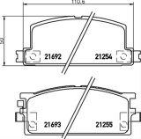 Set placute frana TEXTAR 2125401
