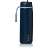 B.Box Stainless Steel Thermos Bottle sticlă termos cu pai Midnight 690 ml
