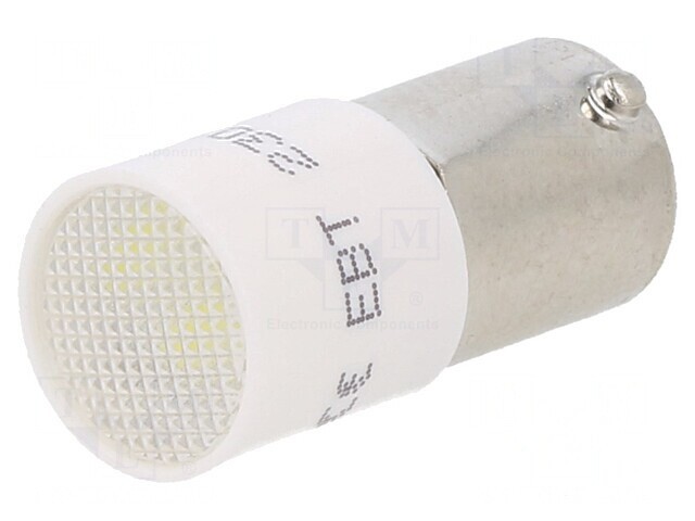 Lampă de control LED albă 230V
