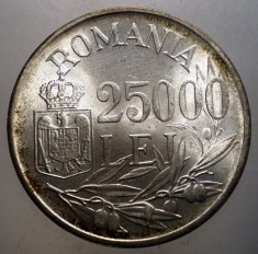 R.182 ROMANIA MIHAI I 25000 LEI 1946 XF/AUNC