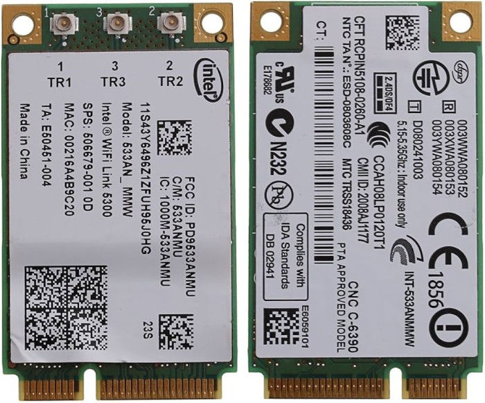 26.Modul/Placa retea wifi wireless wifi laptop CCAH08LP0120T1