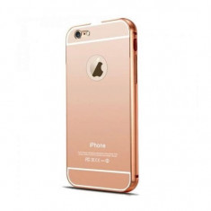 Husa Bumper Aluminiu Mirror I-berry Pentru Iphone 6,6s Plus Gold Rose foto