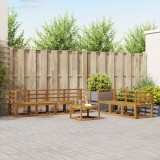 vidaXL Set de canapele de exterior 8 pcs natural Lemn Solid de Acacia 3366097
