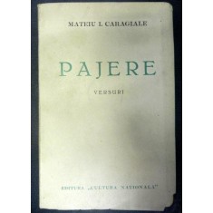 Pajere versuri Mateiu I. Caragiale ,contine un portret de Marcel Iancu