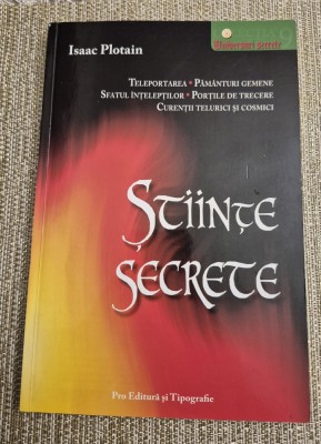 Stiinte secrete Isaac Plotain foto