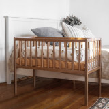 Patut mic, co-sleeping din lemn, Classic Vintage cu Saltea Cocos Spuma Cocos 90 x 40 x 7 cm